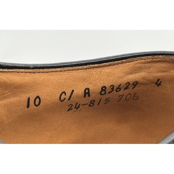 Vtg Johnston & Murphy Aristocraft Black Shell Cordovan Wingtip Size 10C Oxfords main image 12